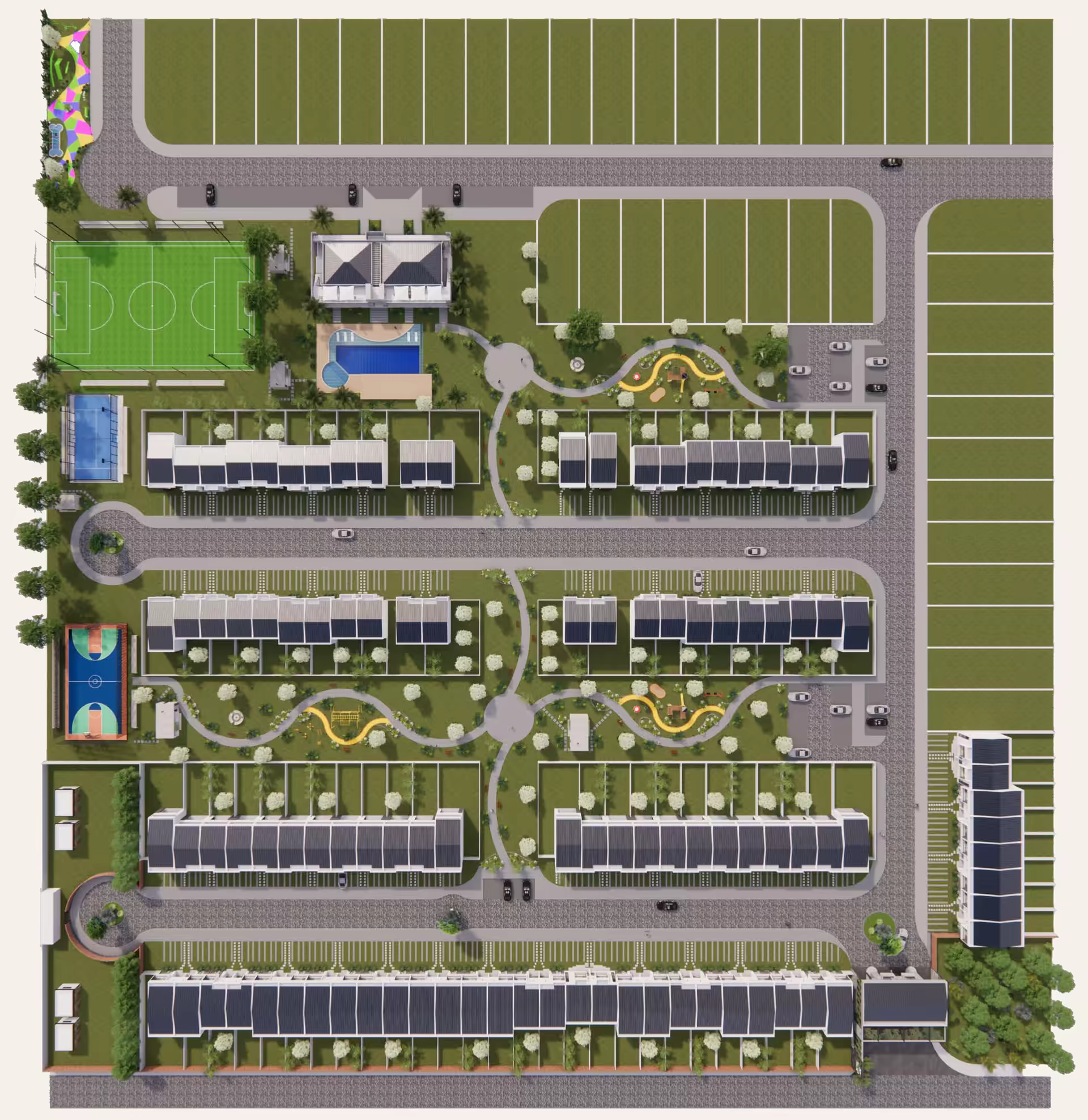 Plano general del condominio